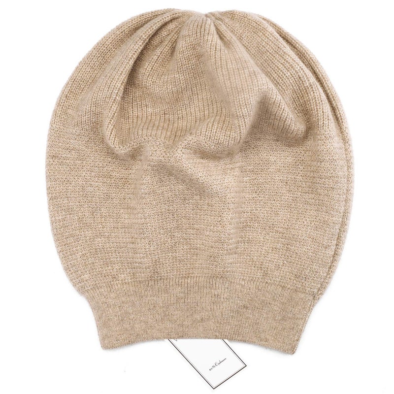 WaySoft Pure 100% Cashmere Beanie for Women in a Gift Box, Oversized Women Beanie Hat, Bring Warm and Luxury to Your Loved Ones, Perfect (Beige) - Image 4
